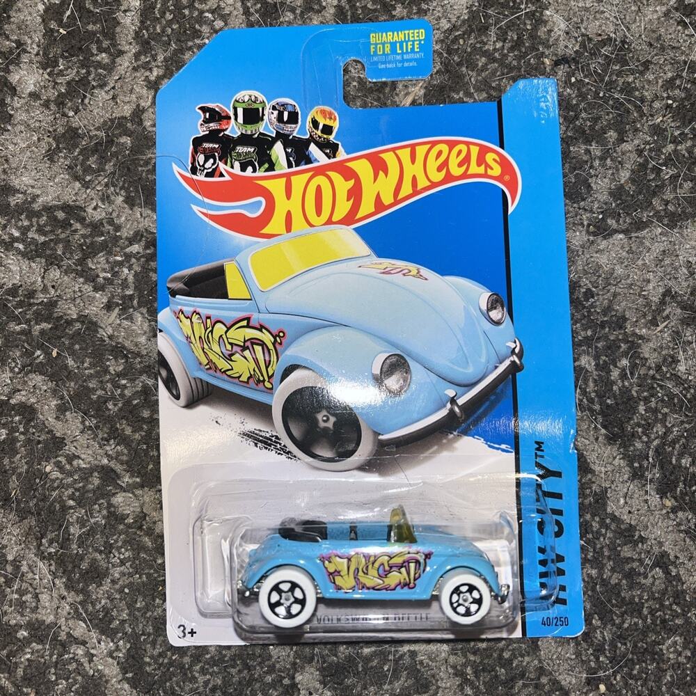 Hot Wheels 2014 HW CITY GRAFFITI RIDES - Volkswagen Beetle - Blue #40/250